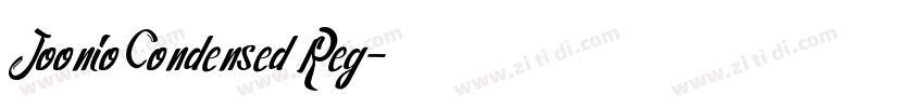 Joonio Condensed Reg字体转换